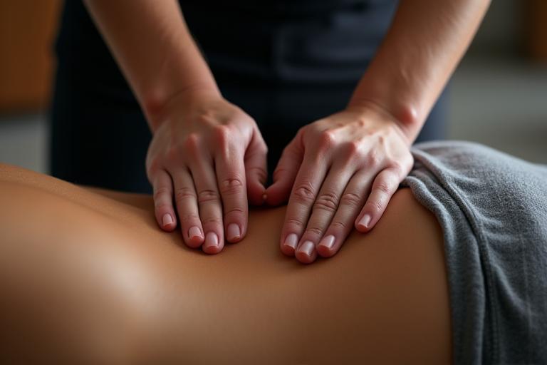 Massage deep tissue pour récupération musculaire sportive